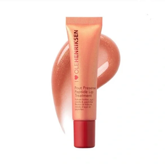 OleHendriksen Glimmer Pout Preserve Hydrating Peptide Lip Treatment Strawberry - Picture 1 of 11